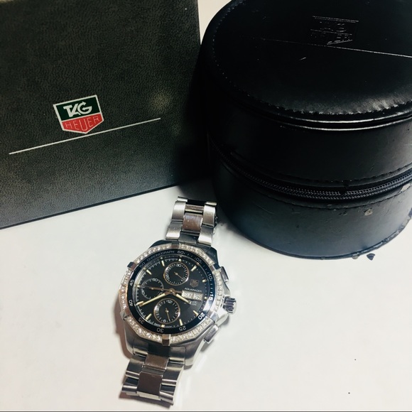 Tag Heuer Aqua-racer Diamond Chronograph Watch - Picture 4 of 7